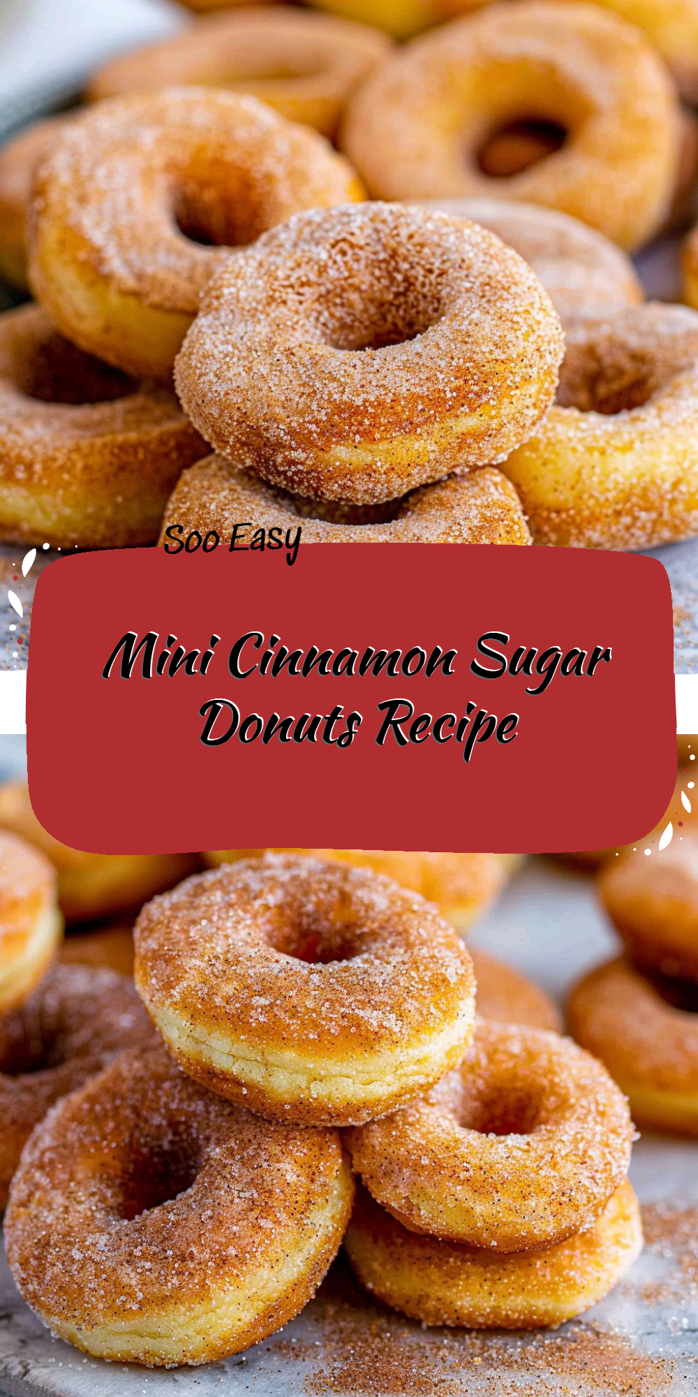 Mini Cinnamon Sugar Donuts Recipe