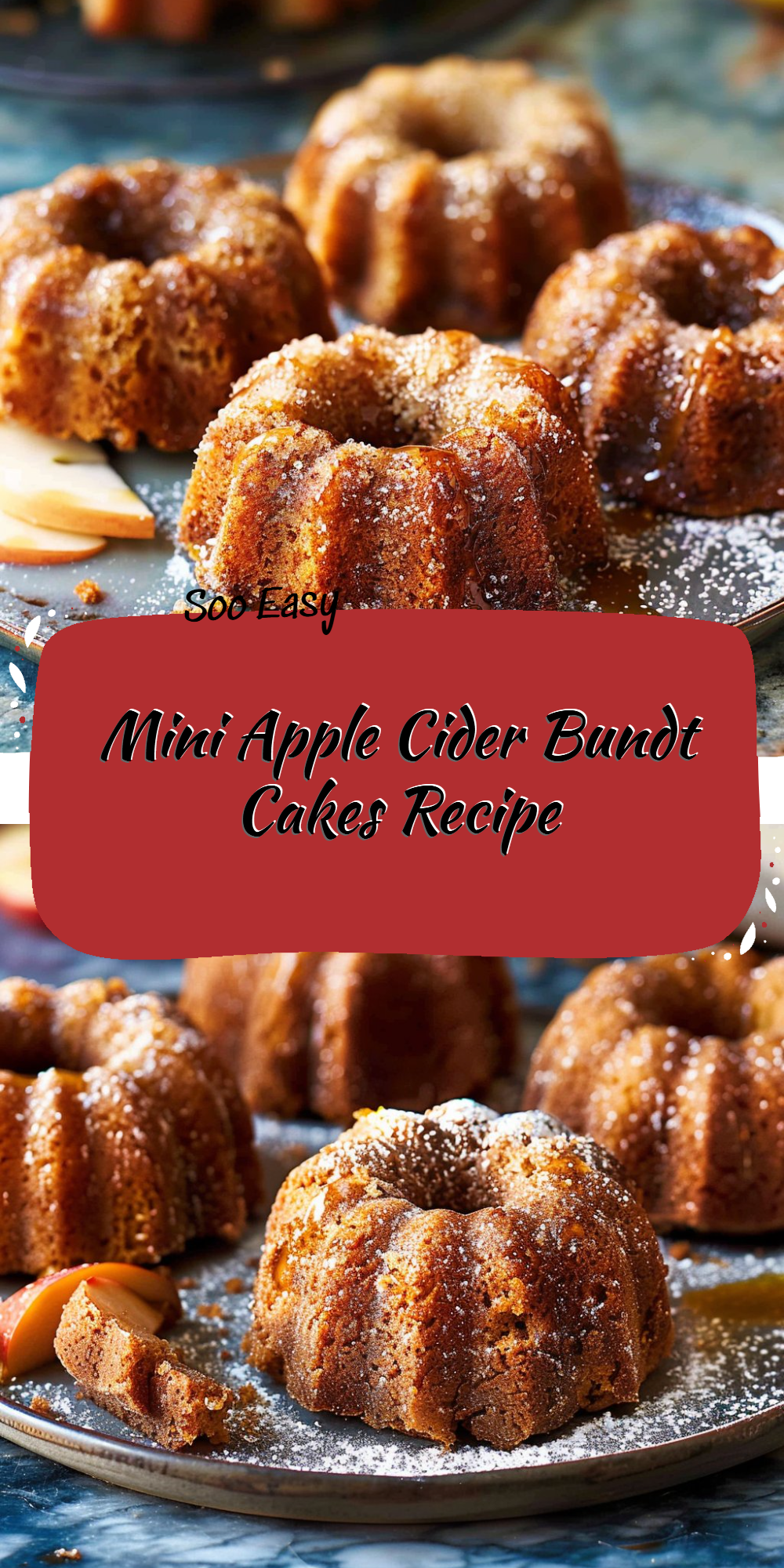 Mini Apple Cider Bundt Cakes Recipe