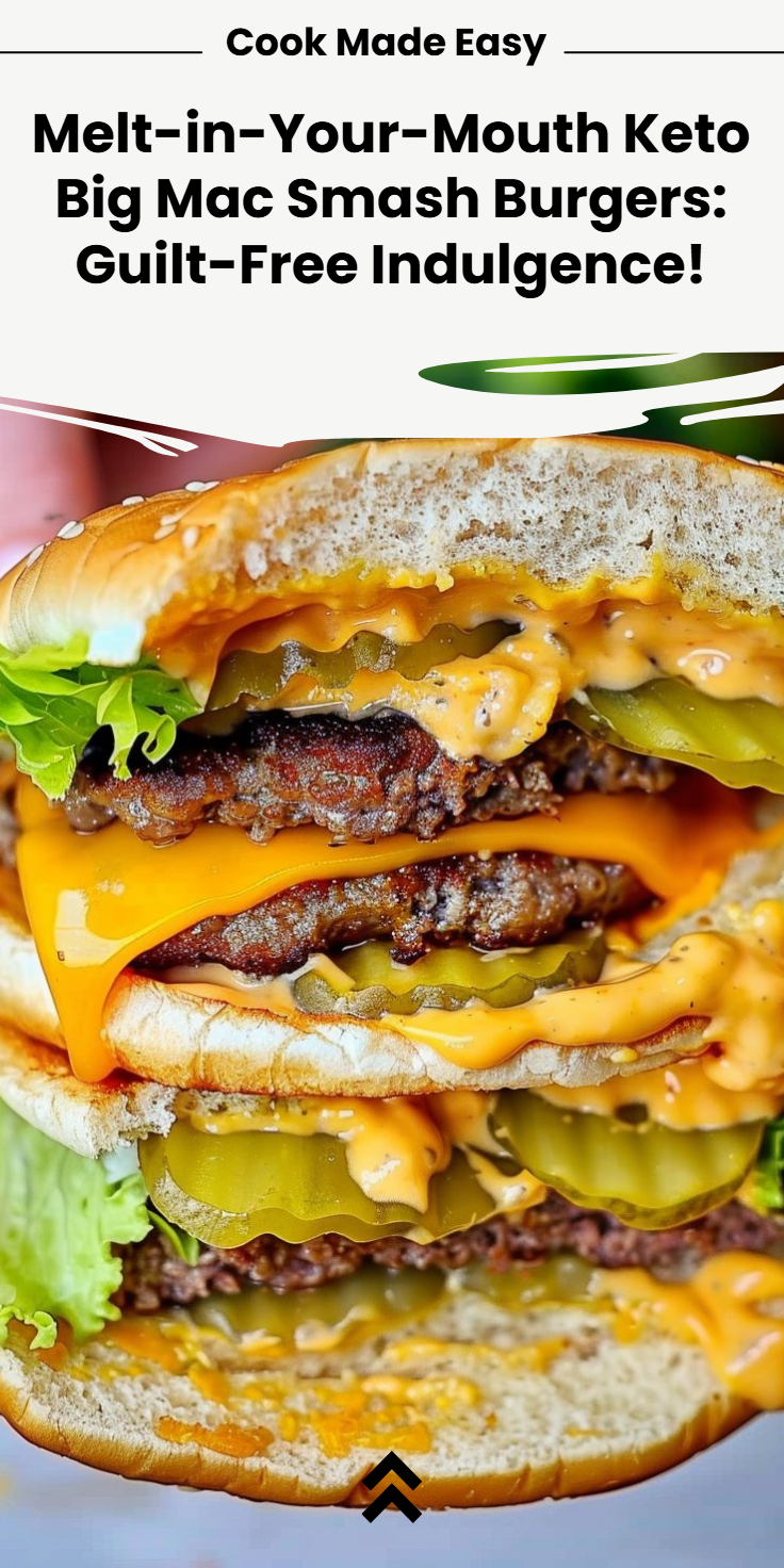 Keto Big Mac Smash Burgers Recipe
