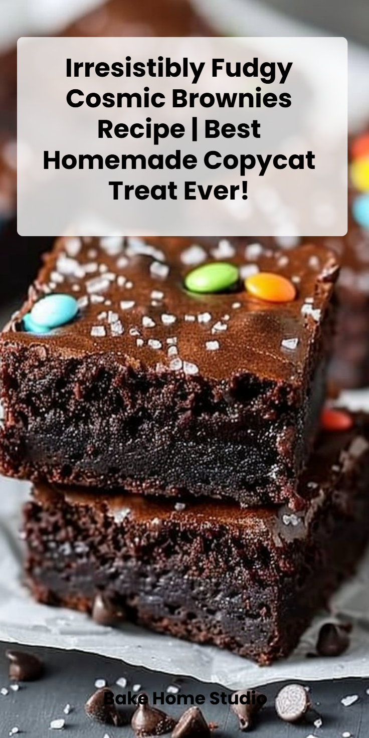 Cosmic Brownies Recipe: Rich, Fudgy Dessert Bar