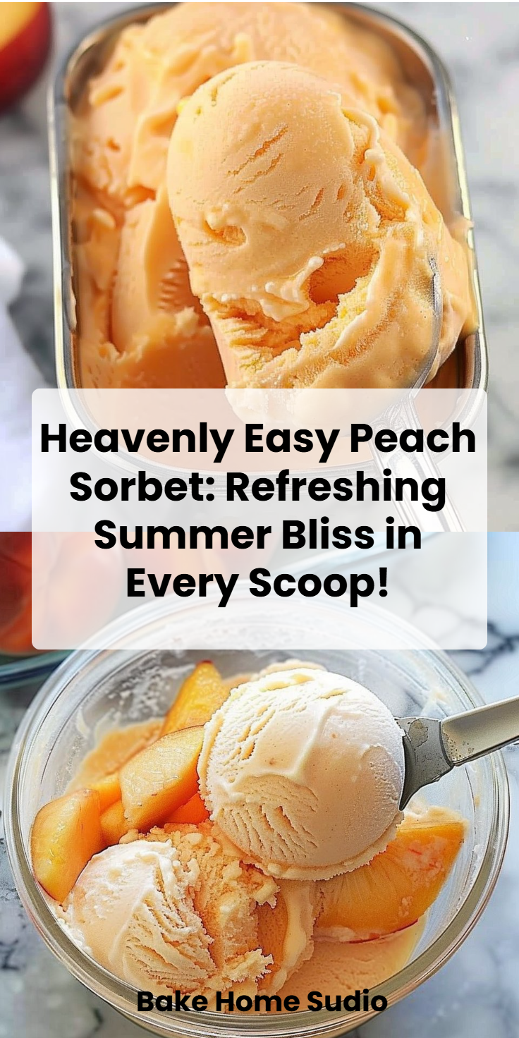 Easy Peach Sorbet