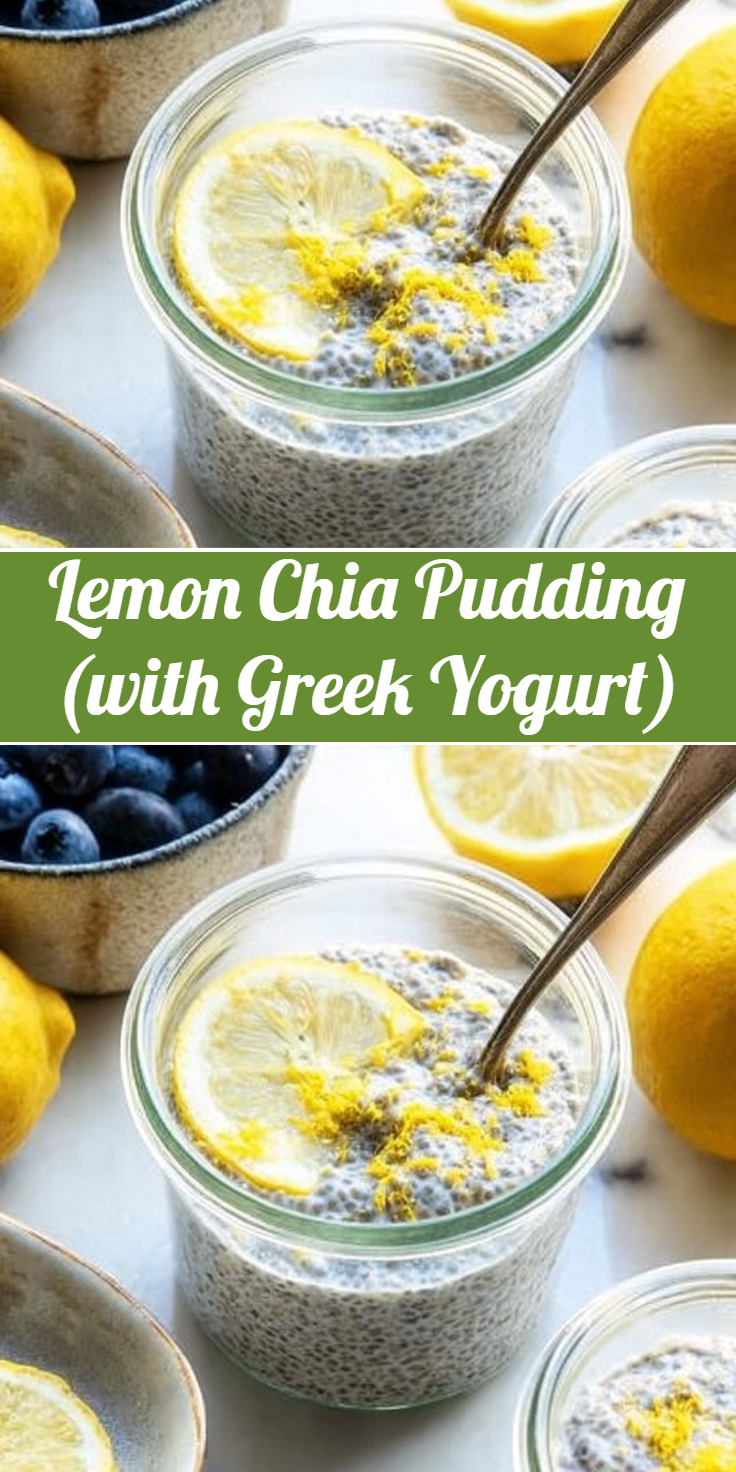 Lemon Chia Pudding (with Greek Yogurt)