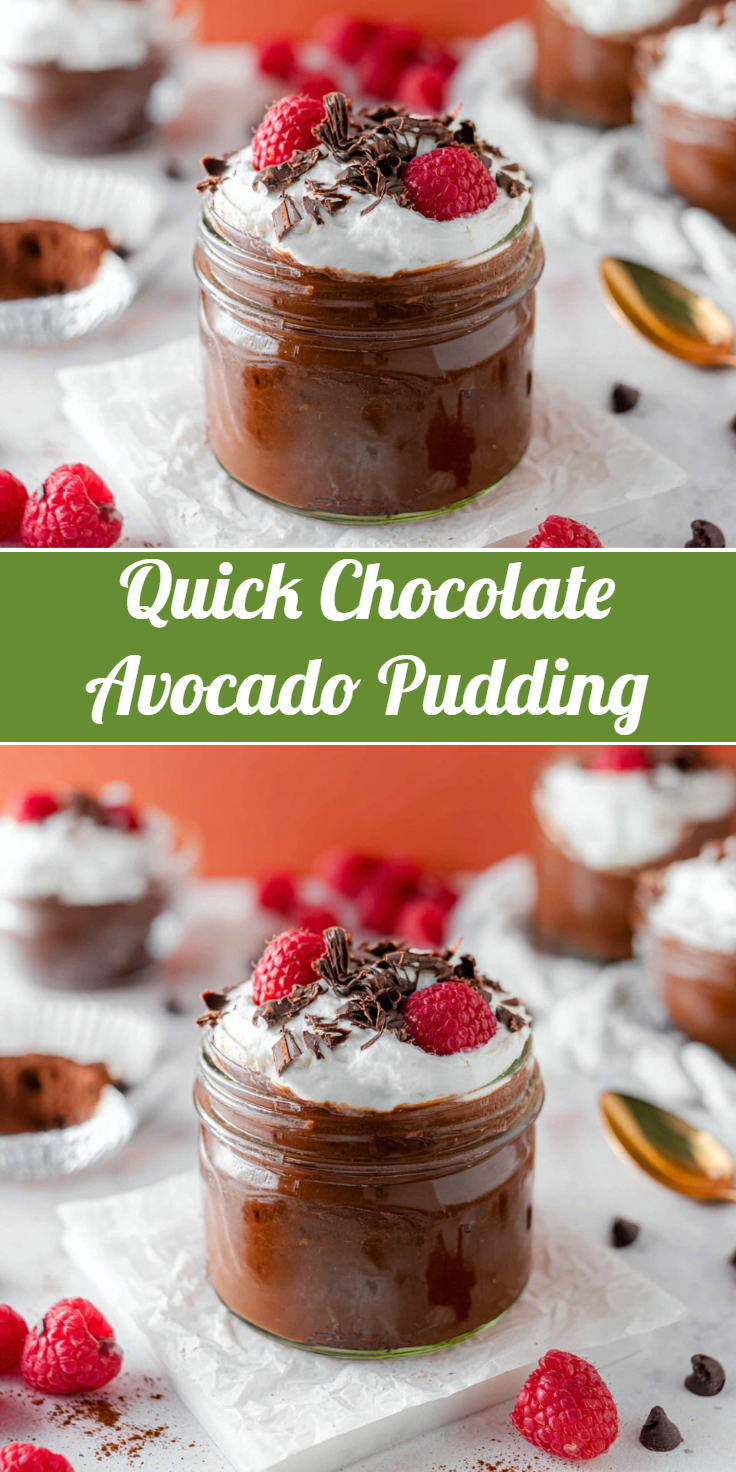 Quick Chocolate Avocado Pudding