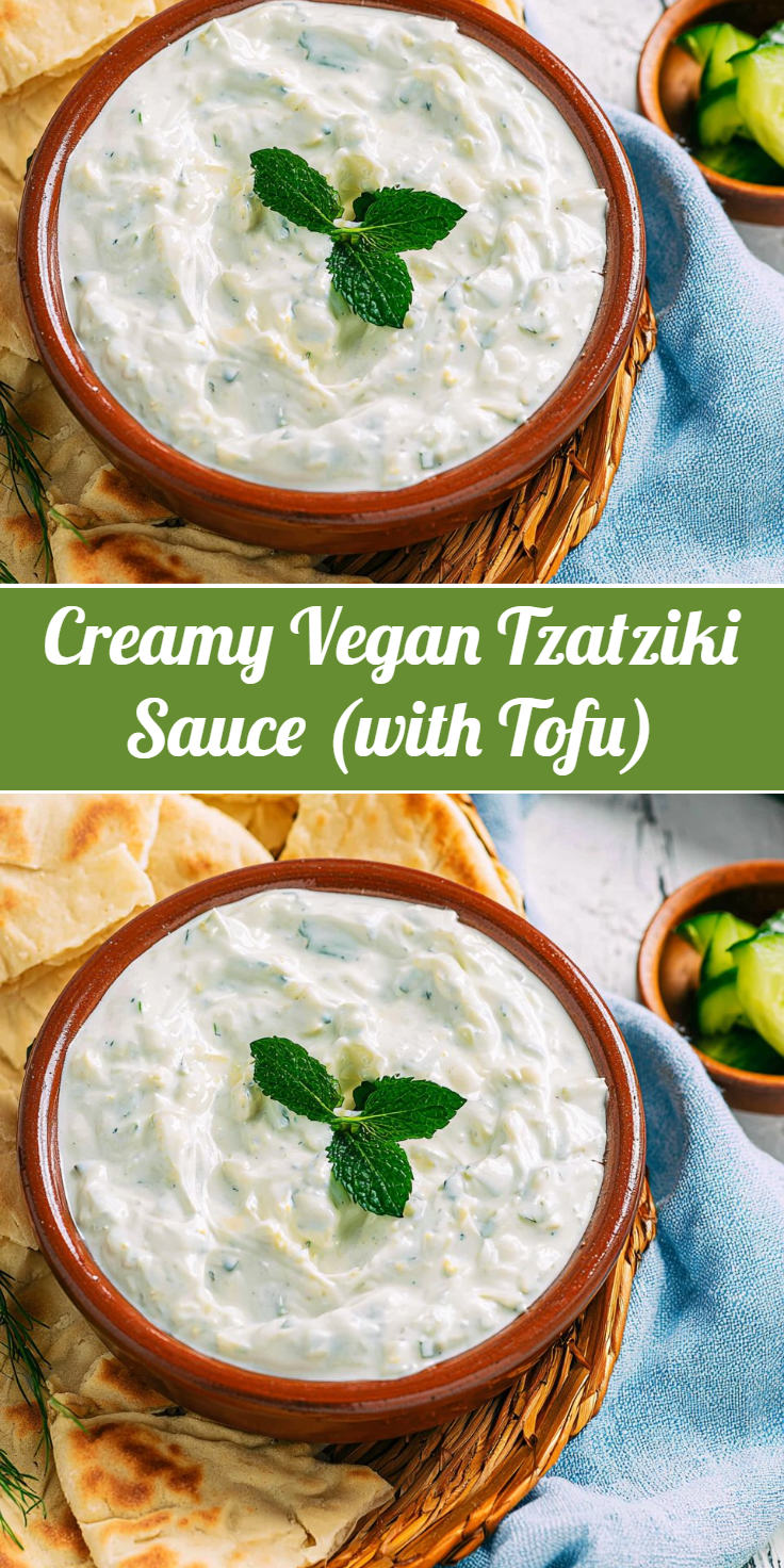 Creamy Vegan Tzatziki Sauce (with Tofu)