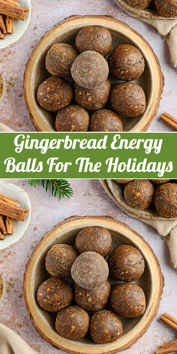 Gingerbread Energy Balls For The Holidays