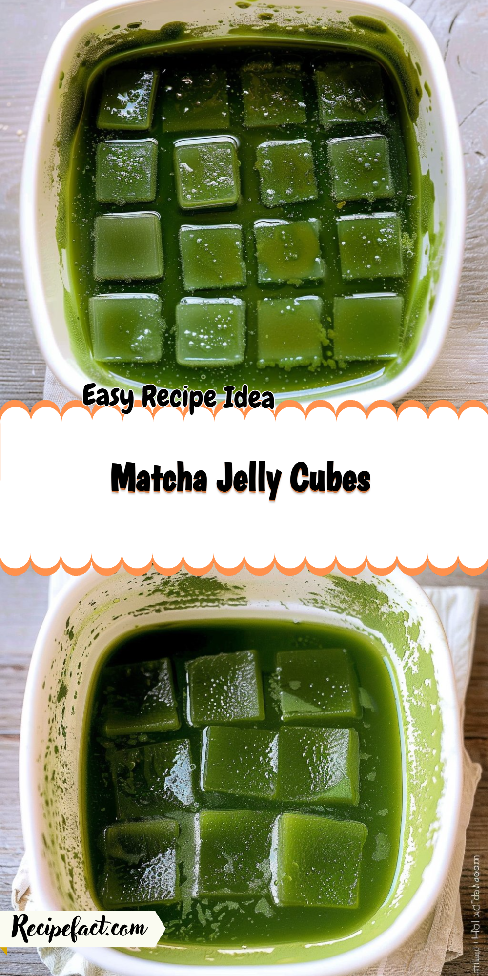 Matcha Jelly Cubes