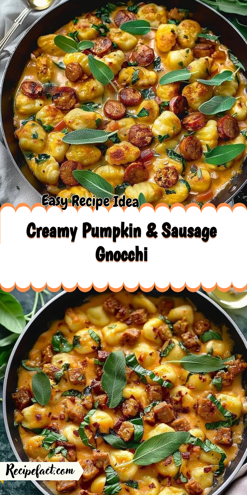 Creamy Pumpkin & Sausage Gnocchi