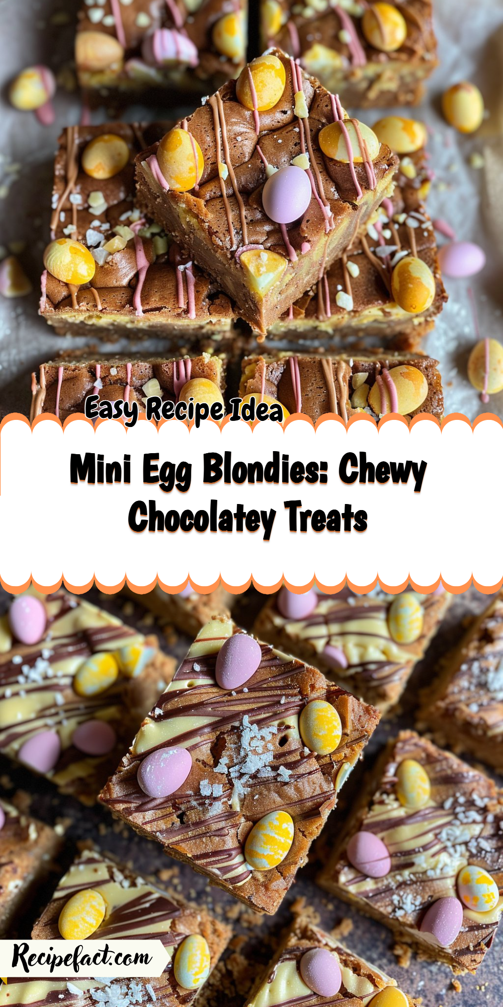 Mini Egg Blondies: Chewy Chocolatey Treats