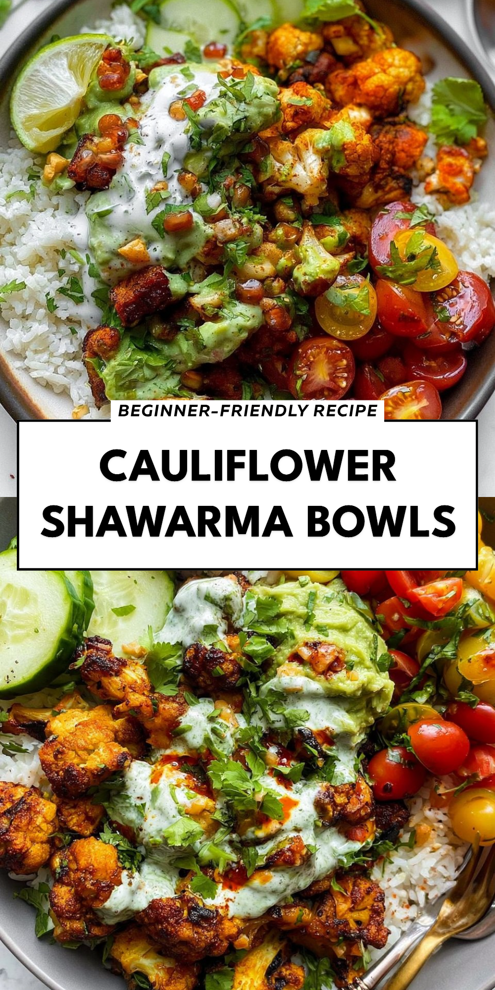 Cauliflower Shawarma Bowls