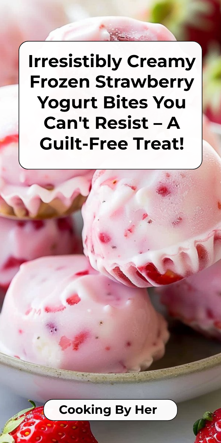 Frozen Strawberry Yogurt Bites Recipe