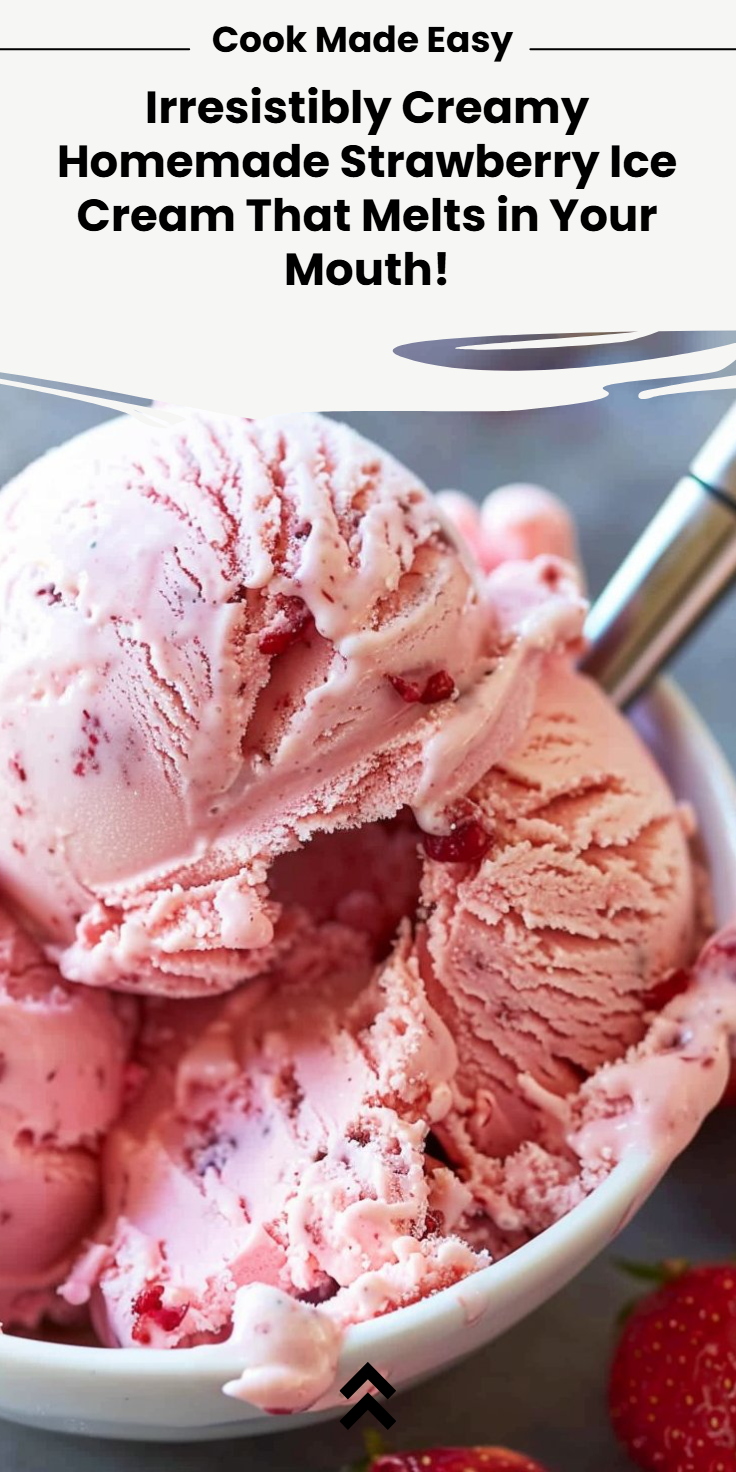 Homemade Strawberry Ice Cream Recipe