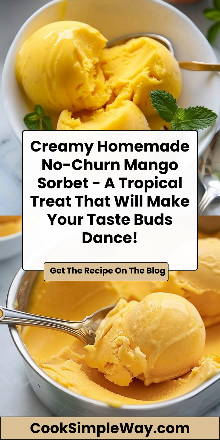No-Churn Mango Sorbet Recipe