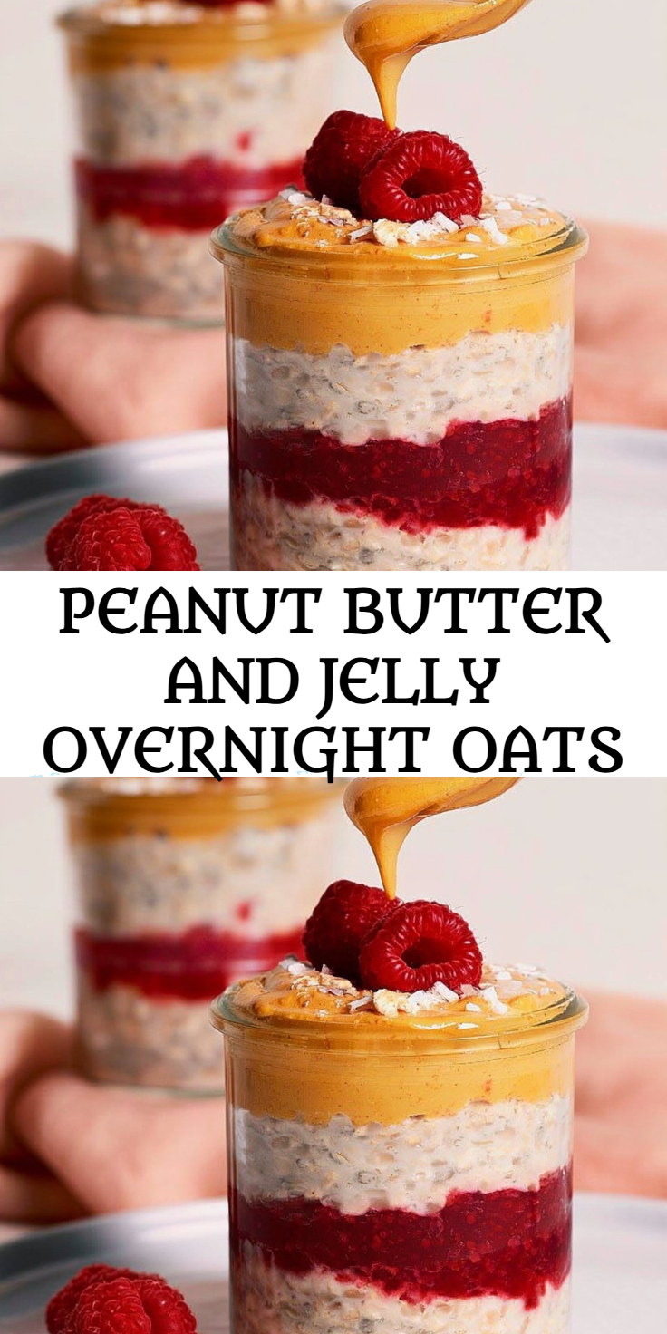 Peanut Butter and Jelly Overnight Oats
