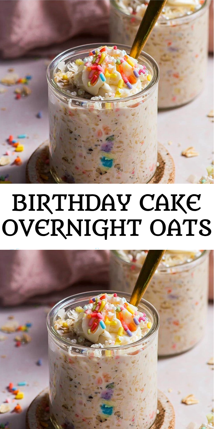 Birthday Cake Overnight Oats