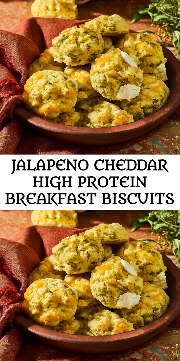 Jalapeno Cheddar High Protein Breakfast Biscuits