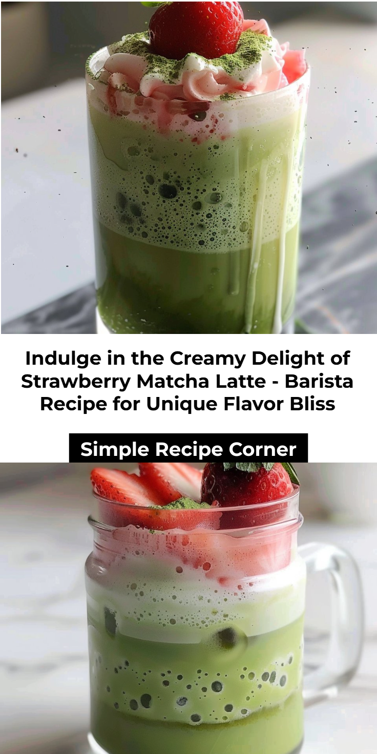 Strawberry Matcha Latte Recipe