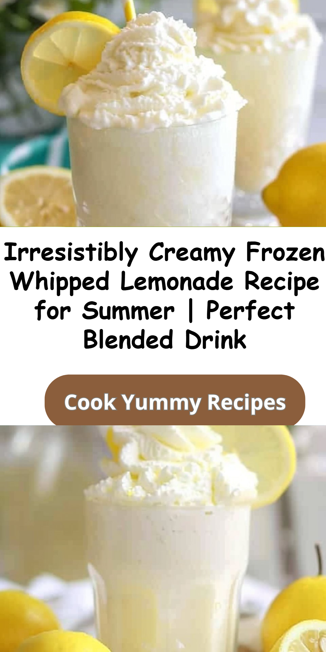 Frozen Whipped Lemonade Recipe for Summer
