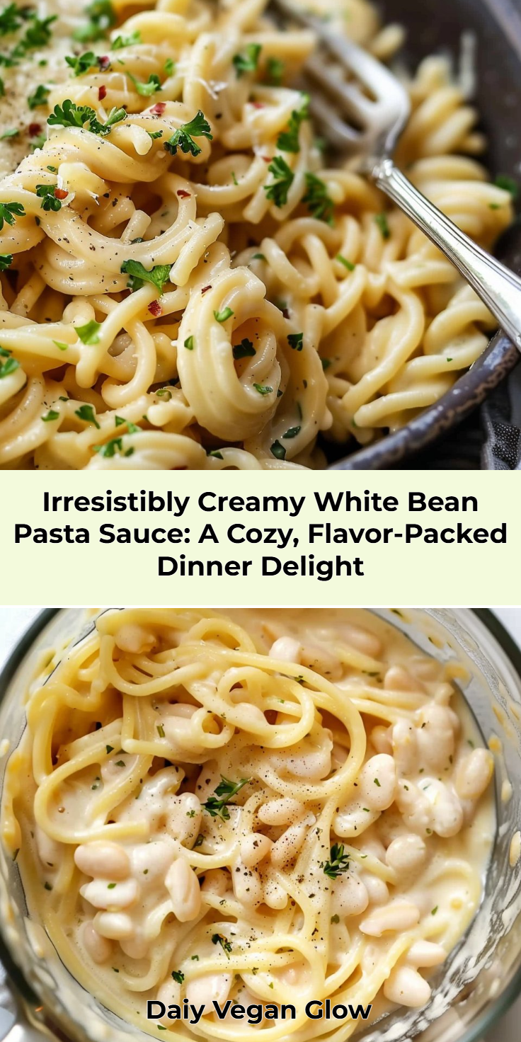 Creamy White Bean Pasta Sauce