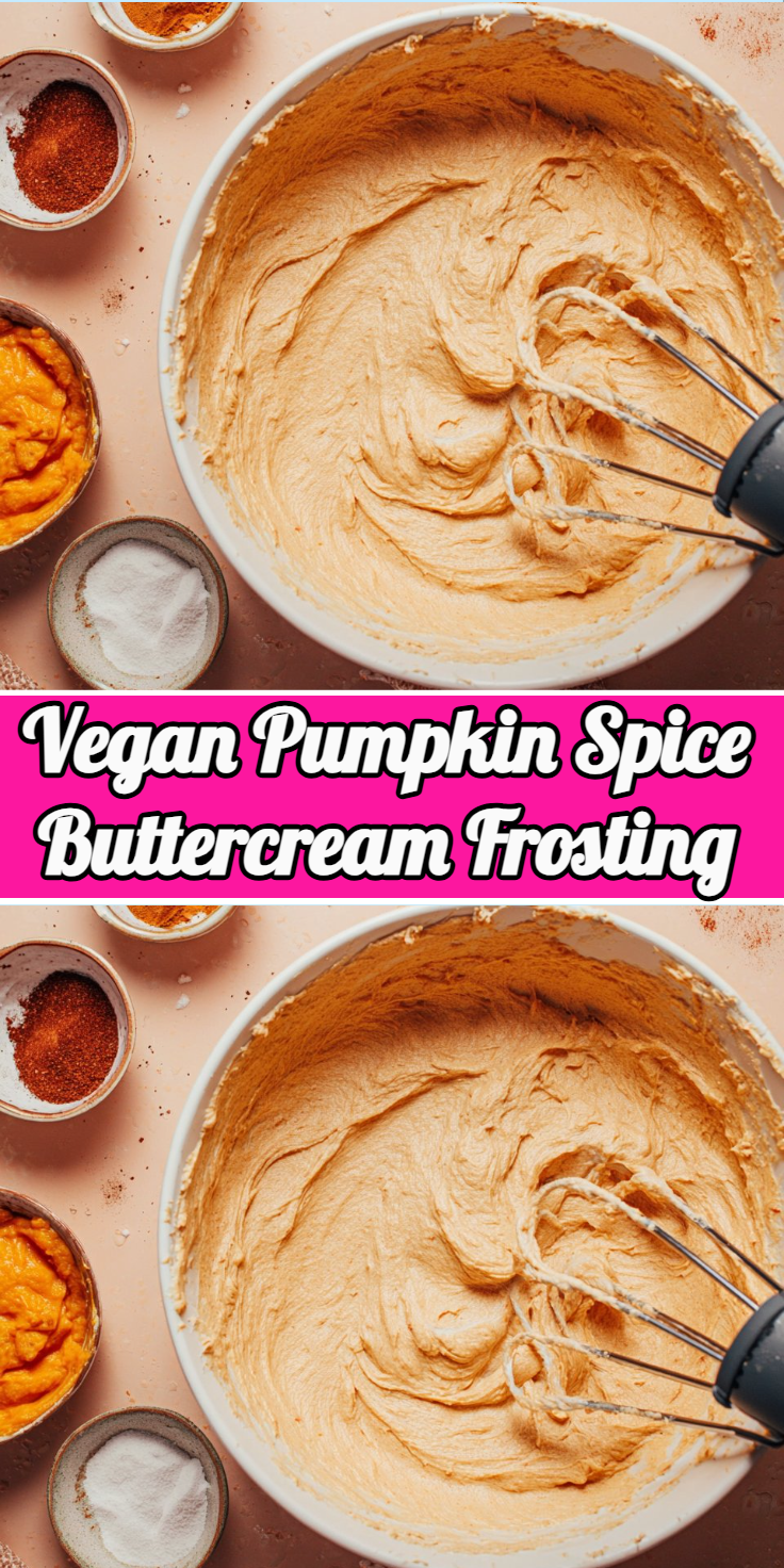 Vegan Pumpkin Spice Buttercream Frosting