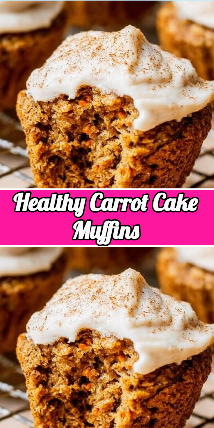 Healthy Carrot Cake Muffins