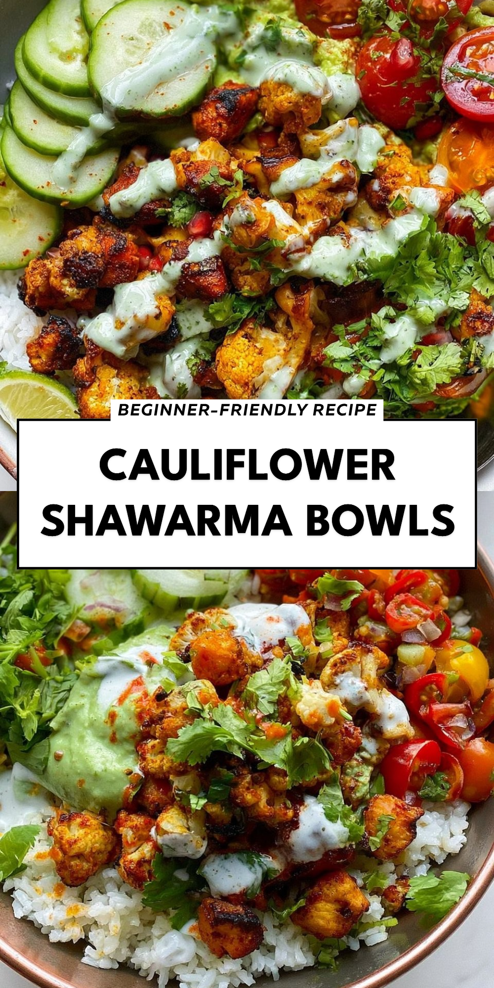 Cauliflower Shawarma Bowls