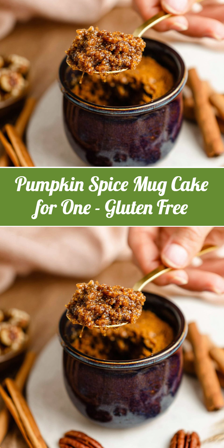 Pumpkin Spice Mug Cake for One - Gluten Free