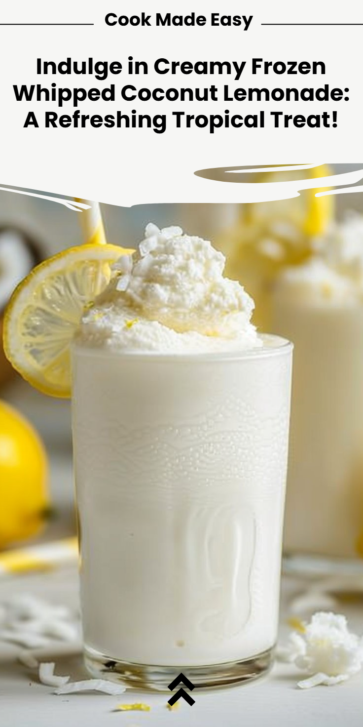 Frozen Whipped Coconut Lemonade