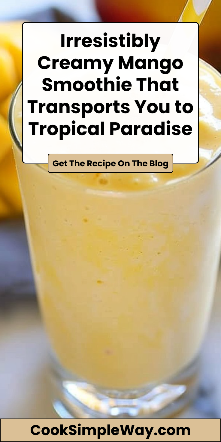 Mango Smoothie with Creamy Texture