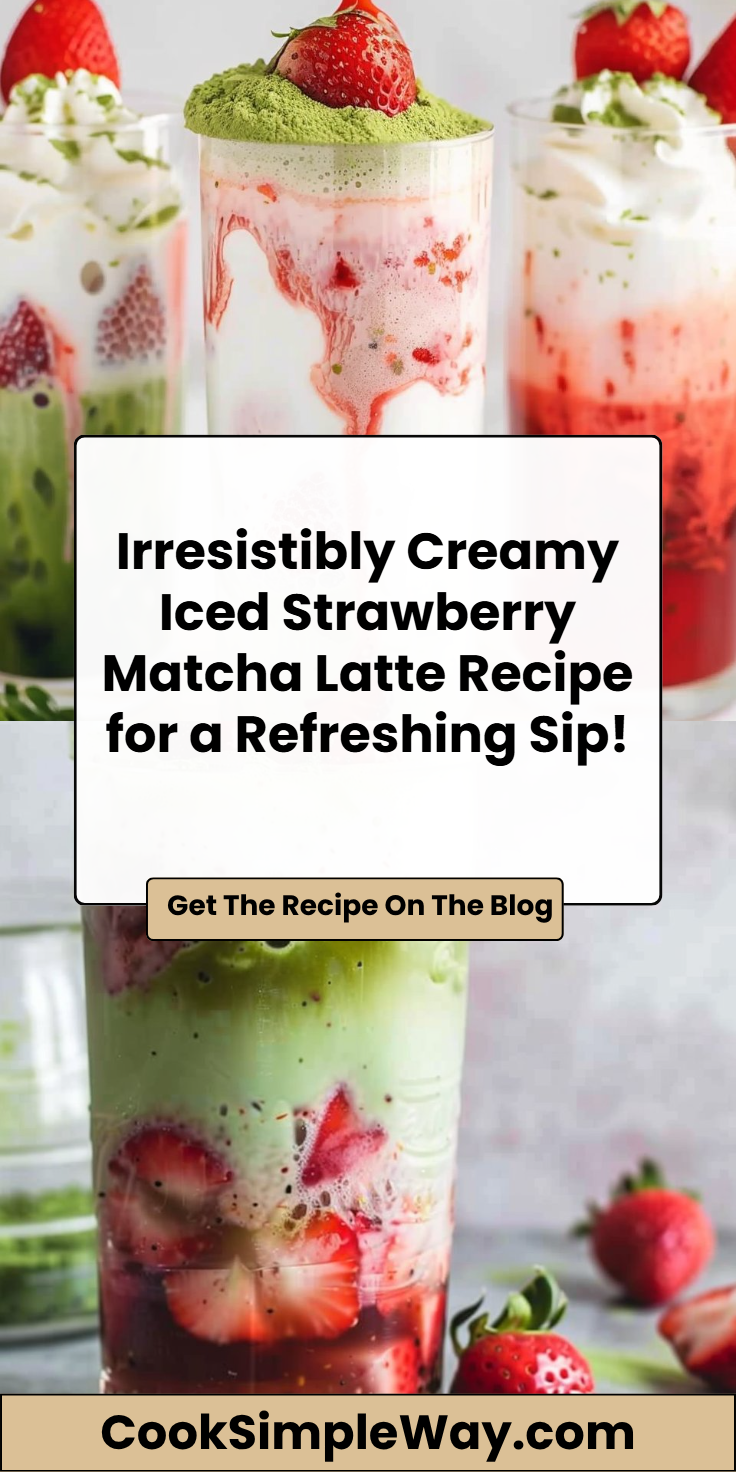 Iced Strawberry Matcha Latte: Refreshing and Creamy