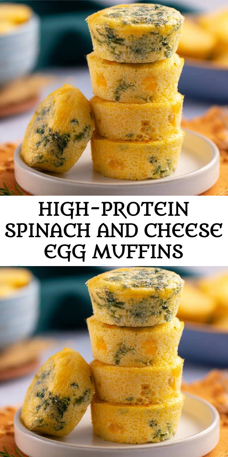 High-Protein Spinach and Cheese Egg Muffins