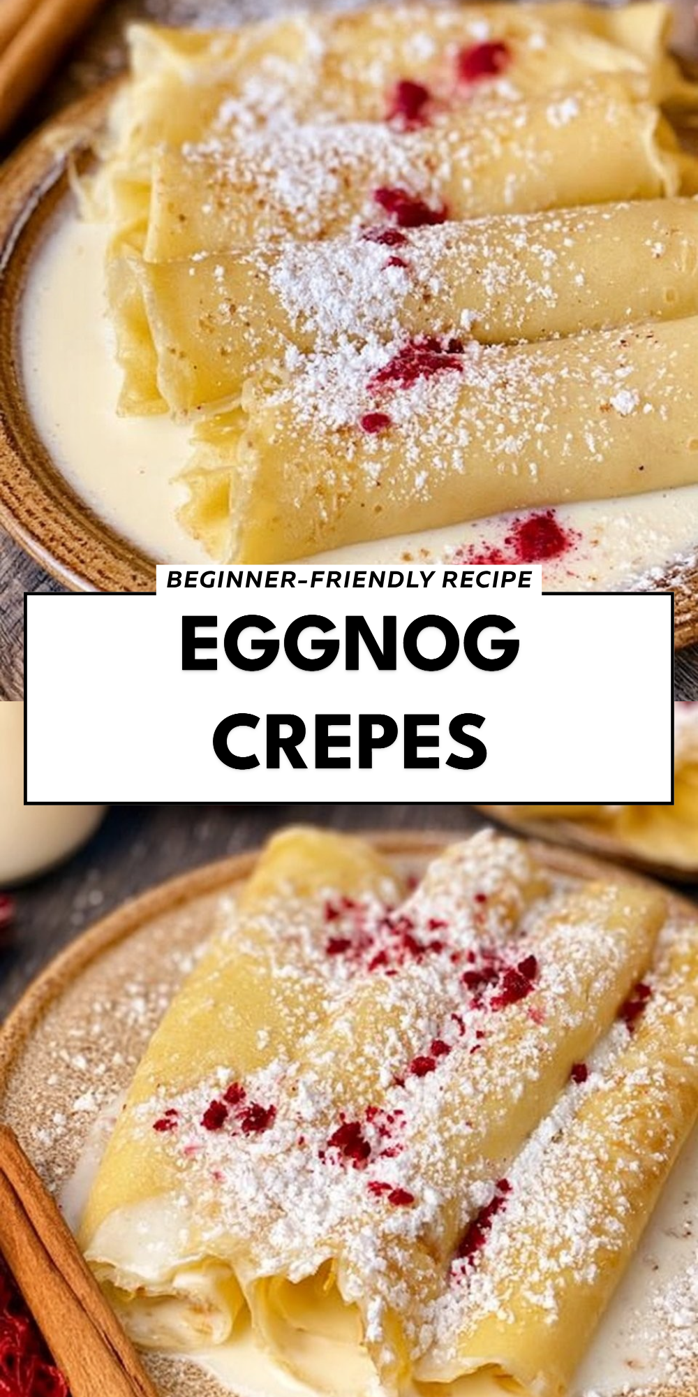 Eggnog Crepes