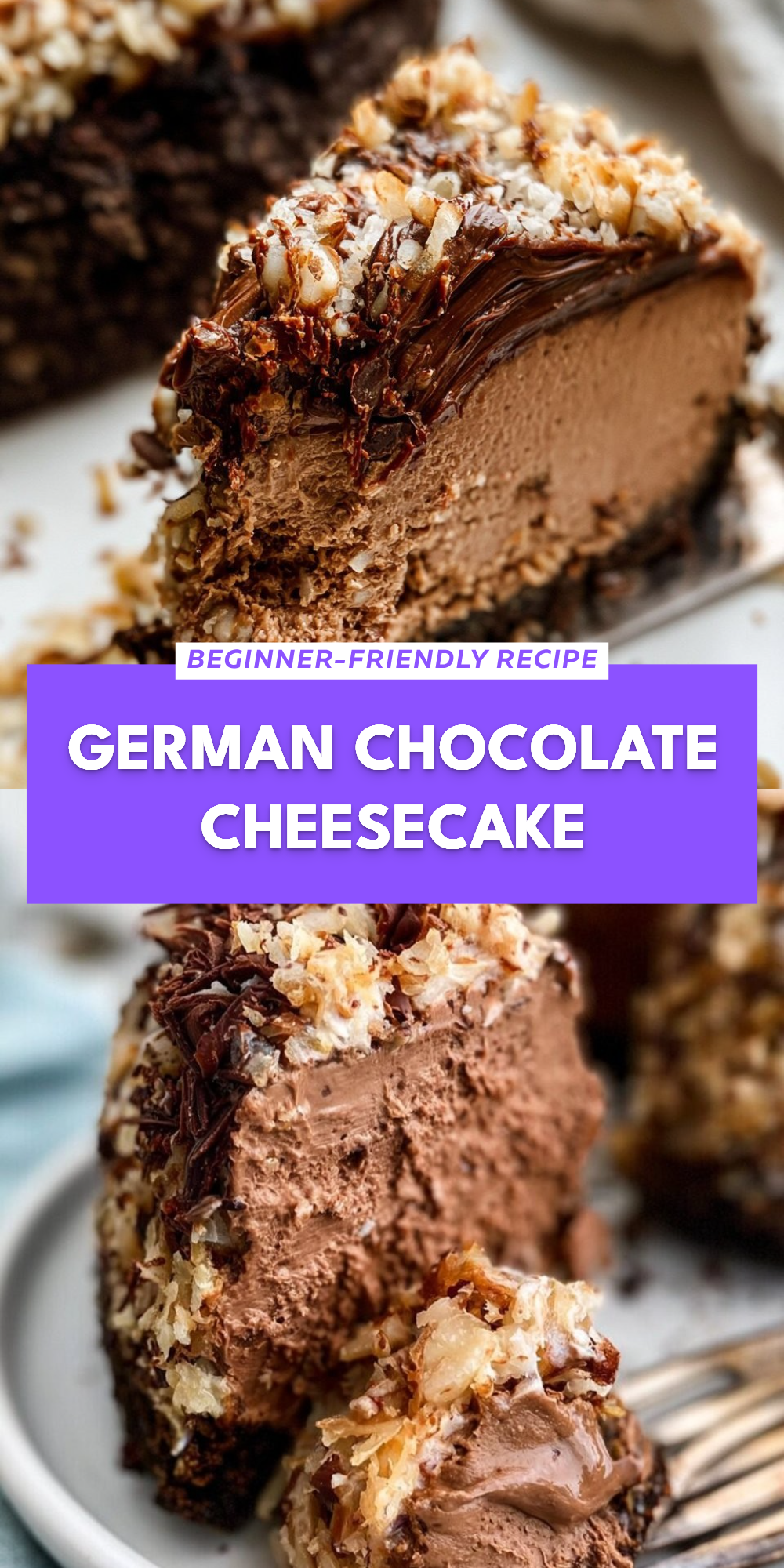 German Chocolate Cheesecake