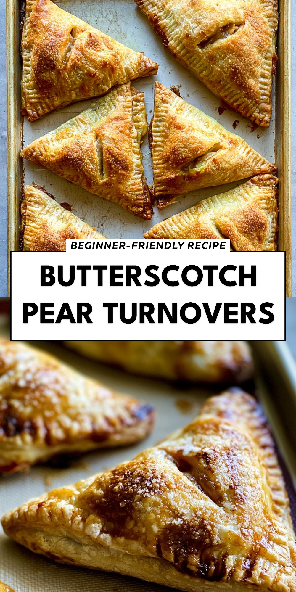 Butterscotch Pear Turnovers