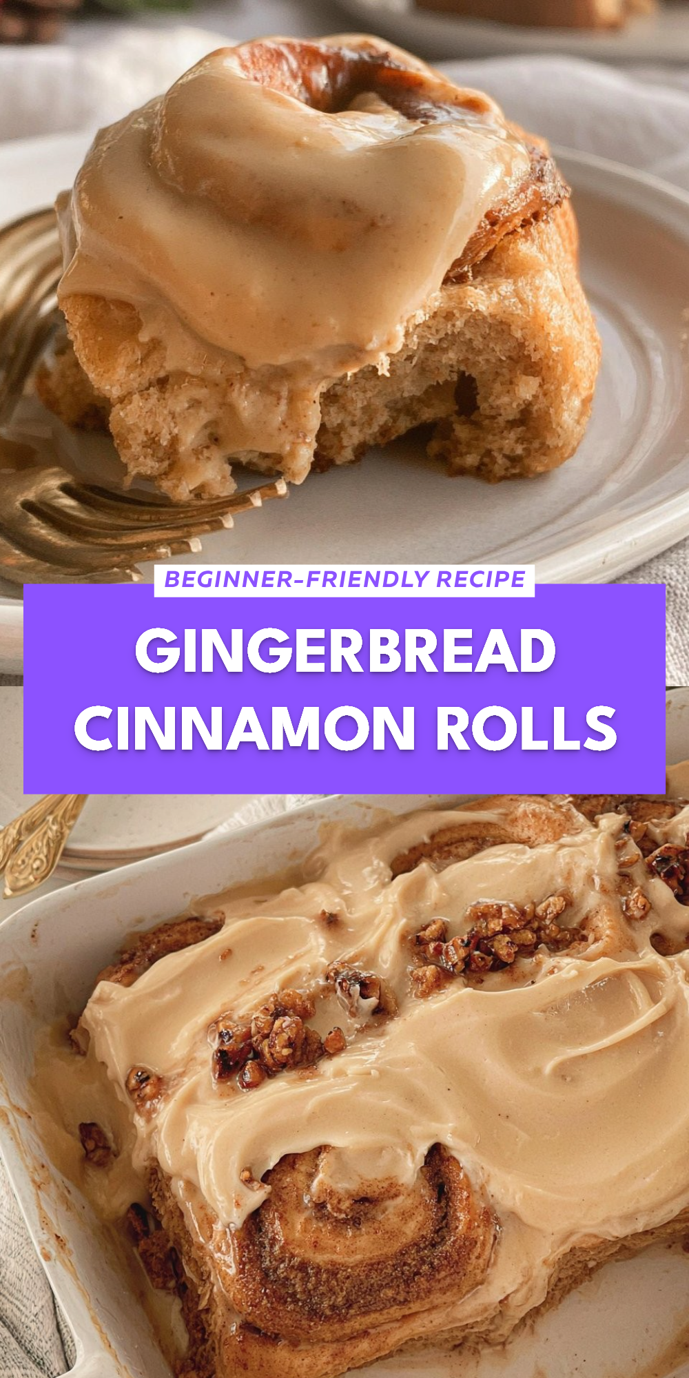 Gingerbread Cinnamon Rolls