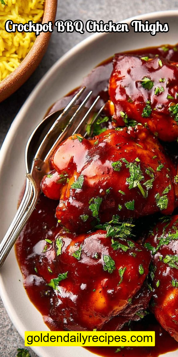 Crockpot BBQ Chicken Thighs