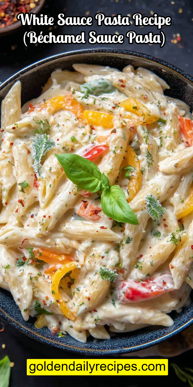 White Sauce Pasta Recipe (Béchamel Sauce Pasta)