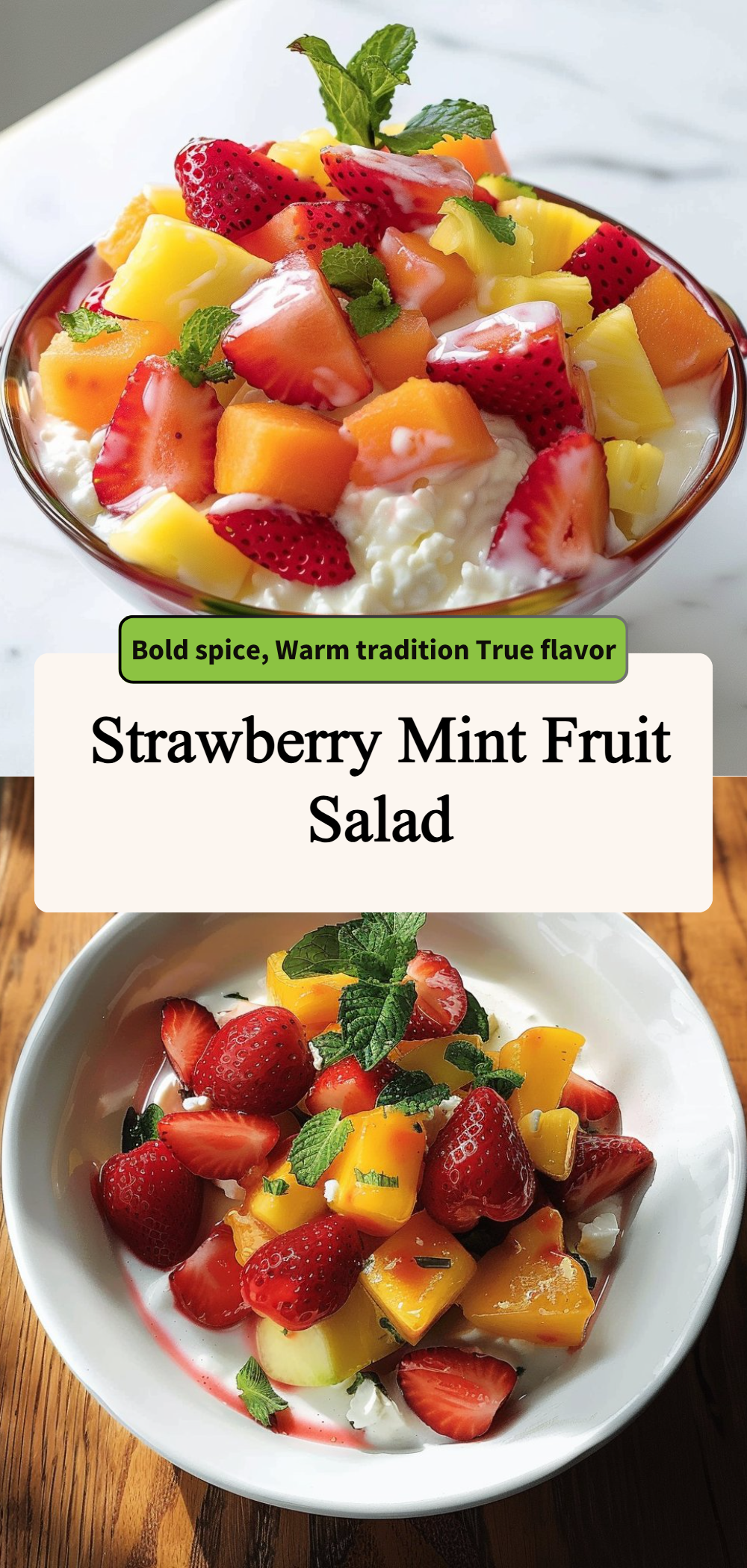 Strawberry Mint Fruit Salad 4 Strawberry Mint Fruit Salad