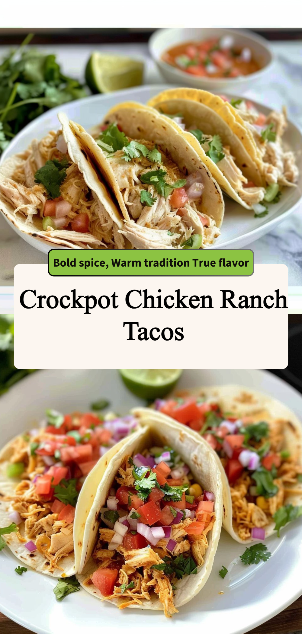 Crockpot Chicken Ranch Tacos 4 Crockpot Chicken Ranch Tacos