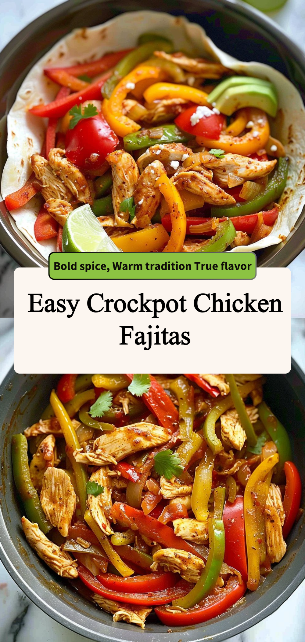 Easy Crockpot Chicken Fajitas 4 Easy Crockpot Chicken Fajitas