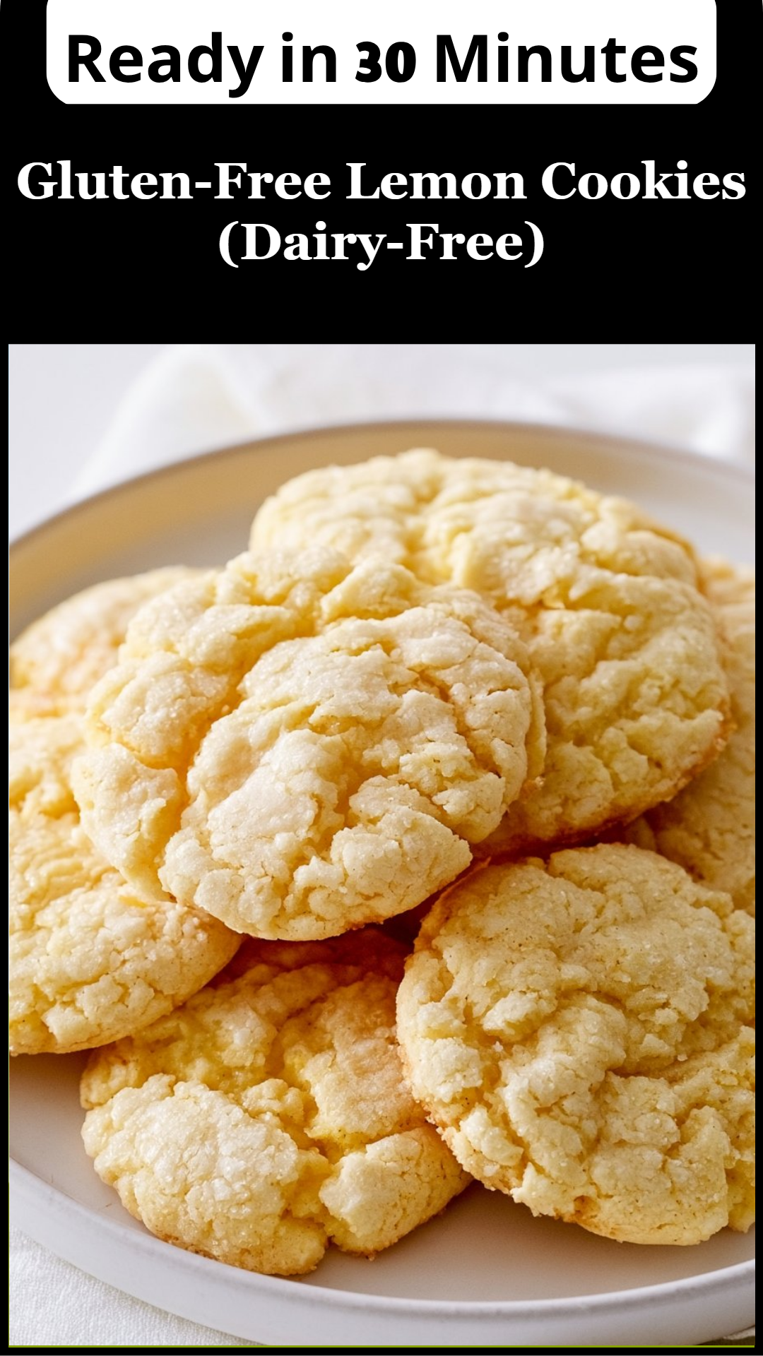 Gluten-Free Lemon Cookies (Dairy-Free)