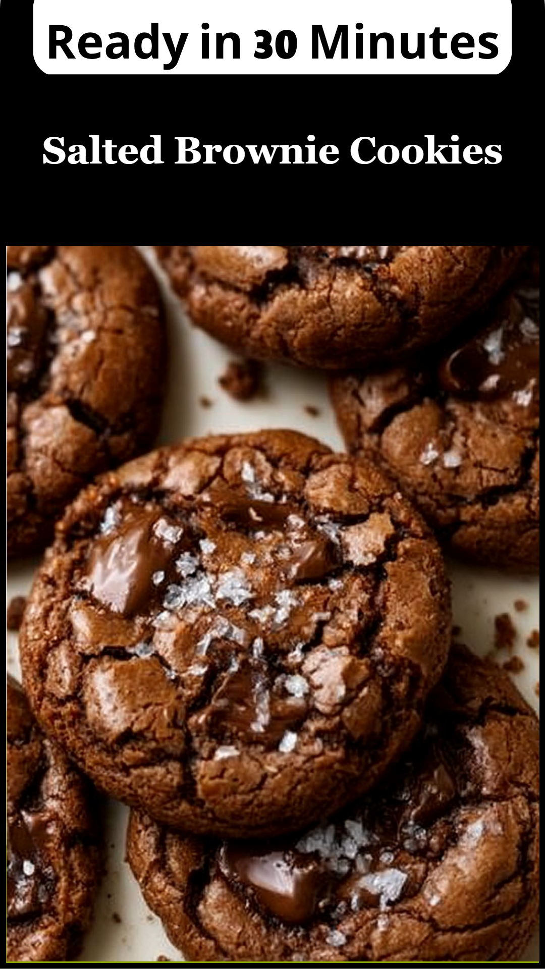 Salted Brownie Cookies