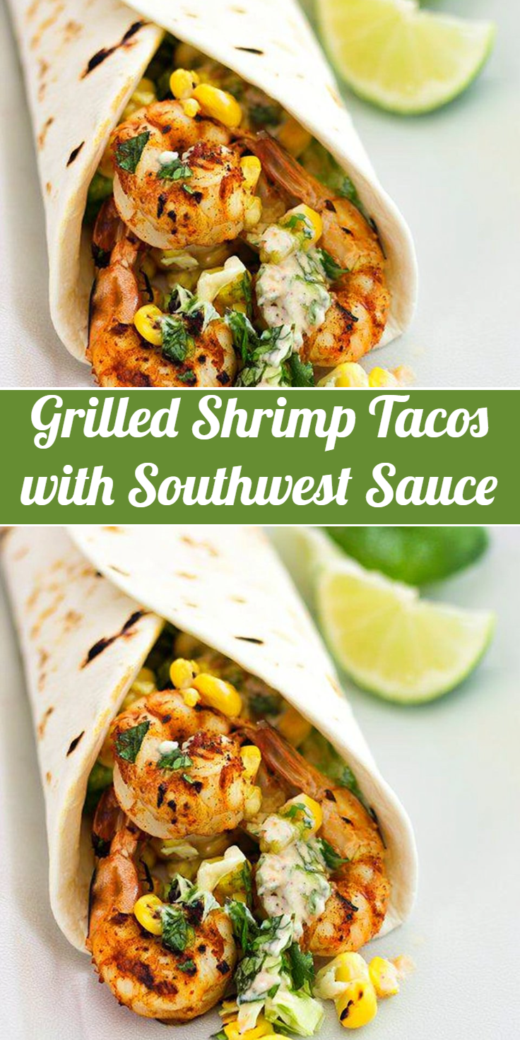 Grilled Shrimp Tacos with Southwest Sauce