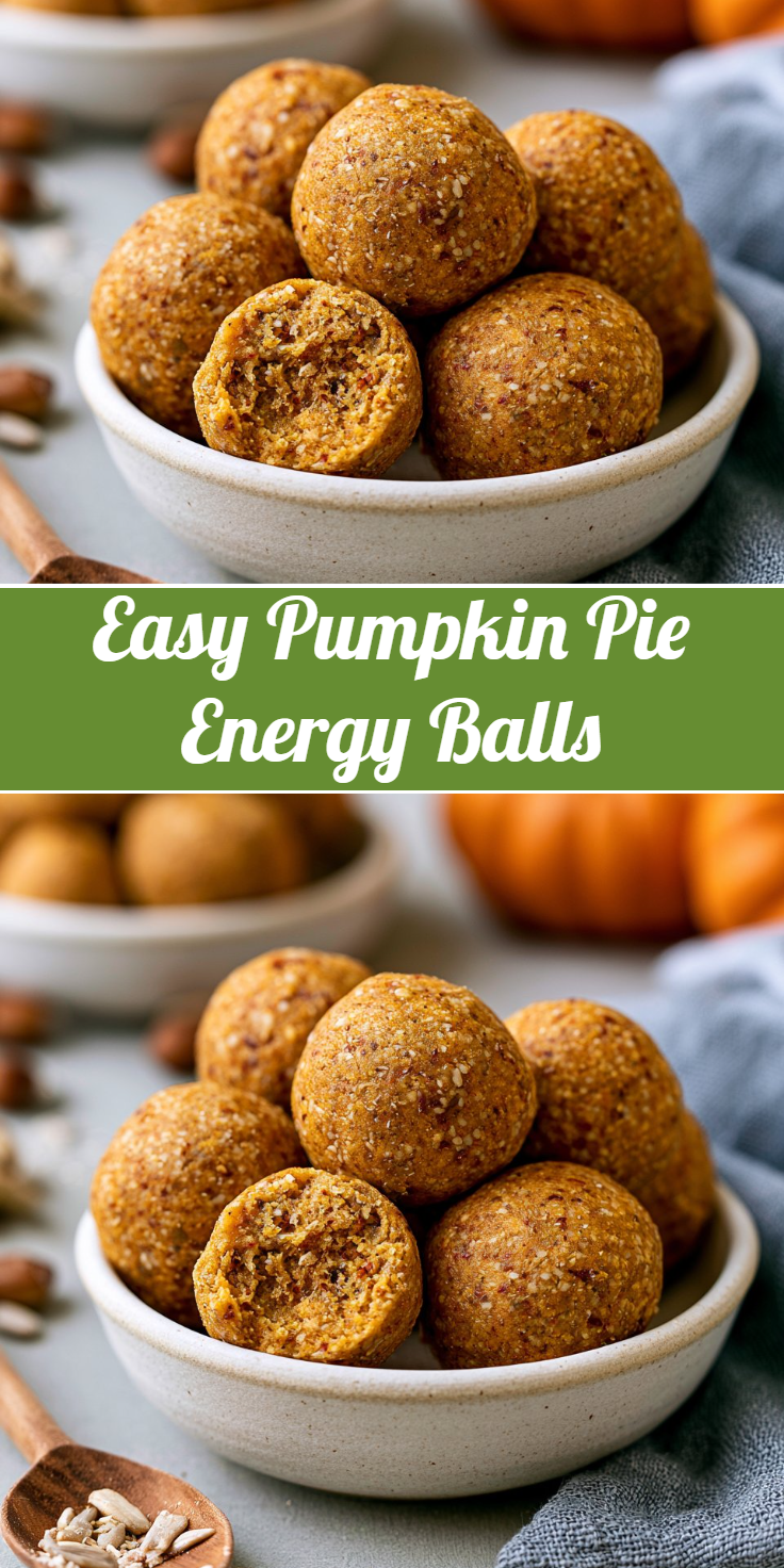 Easy Pumpkin Pie Energy Balls