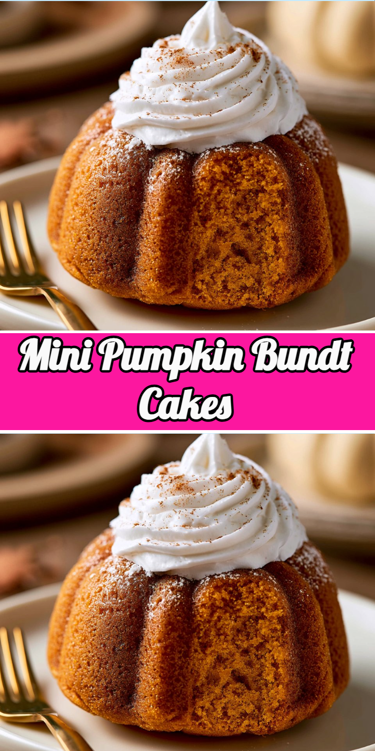 Mini Pumpkin Bundt Cakes