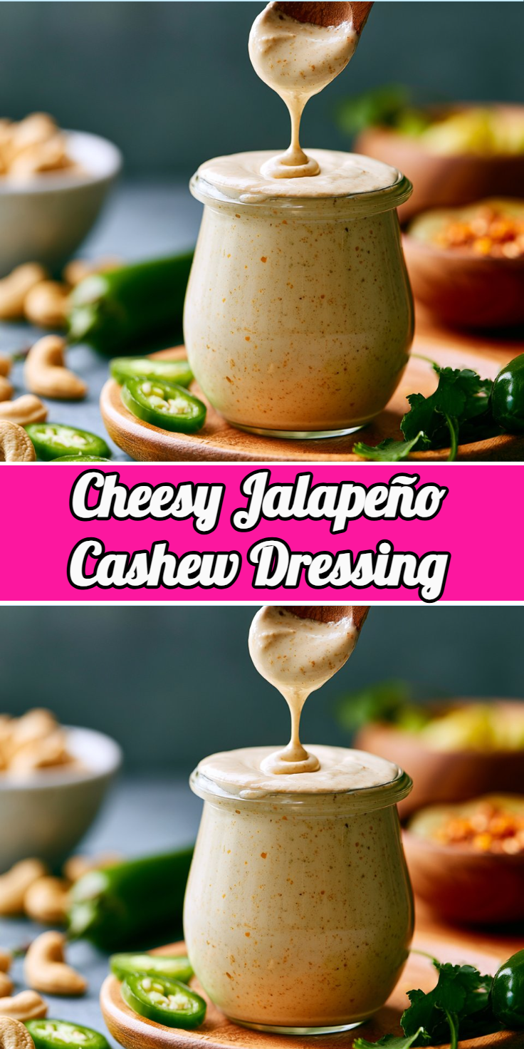 Cheesy Jalapeño Cashew Dressing