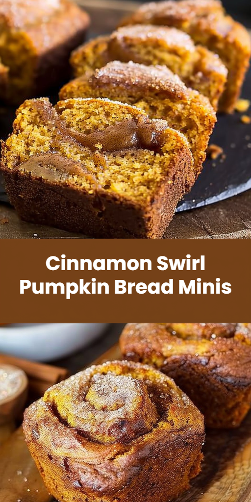Cinnamon Swirl Pumpkin Bread Minis