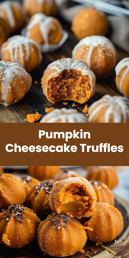 Pumpkin Cheesecake Truffles