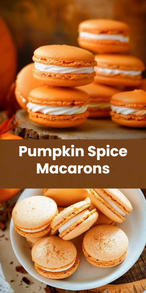 Pumpkin Spice Macarons