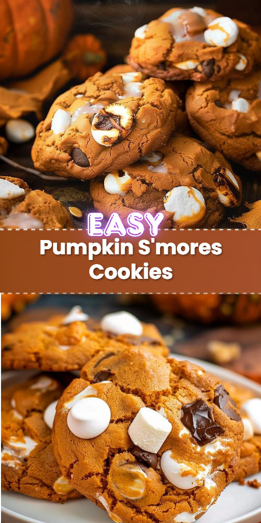 Pumpkin S'mores Cookies