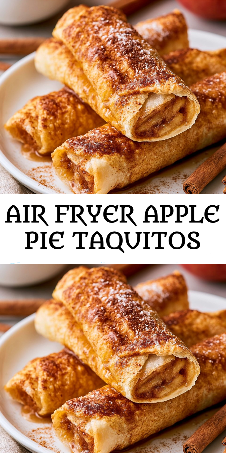Air Fryer Apple Pie Taquitos